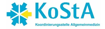 Logo der Koordinierungsstelle Allgemeinmedizin (KoStA), wichtig für die Verbundweiterbildung und Weiterbildung Allgemeinmedizin in der Hausarztpraxis Keller & Ott, Garmisch-Partenkirchen.